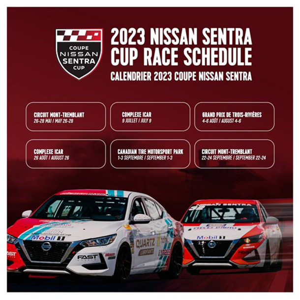 La Coupe Nissan Sentra présente son calendrier 2023
